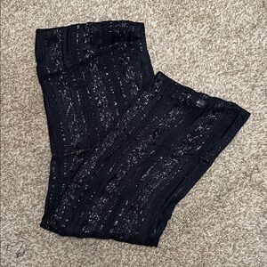 Charming Charlie Black Metallic Infinite Scarf